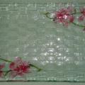 VIDE POCHES EN VERRE MOTIF ORCHIDEES