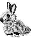 Mon petit lapin pixel coloré